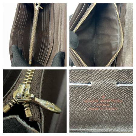  LOUIS VUITTON ルイヴィトン ダミエ ポルトフォイユ システィナ 二つ折り長財布 N61747 ブラウン
