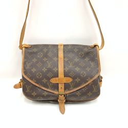 〇〇 LOUIS VUITTON ルイヴィトン モノグラム ソミュール ショルダーバッグ M40710 ブラウン Cランク