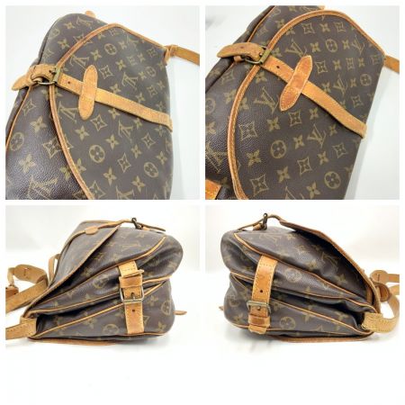  LOUIS VUITTON ルイヴィトン モノグラム ソミュール ショルダーバッグ M40710 ブラウン