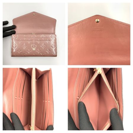  LOUIS VUITTON ルイヴィトン モノグラムヴェルニ ポルトフォイユ サラ 長財布 ヴィユーローズ  M90429 ヴィユーローズ 