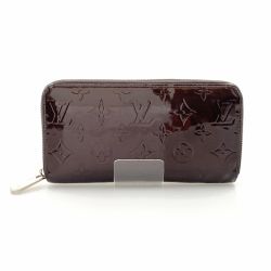 〇〇 LOUIS VUITTON ルイヴィトン モノグラム ヴェルニ ジッピー ウォレット ラウンドファスナー長財布 M93522 ワインレッド Bランク