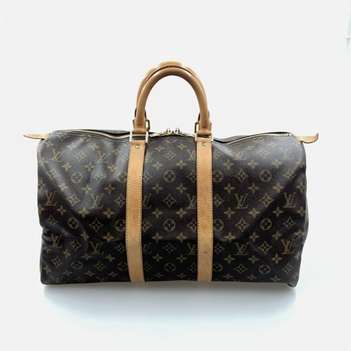 中古】 LOUIS VUITTON ルイヴィトン モノグラム キーポル45 ボストンバッグ M41428 ブラウン｜総合リサイクルショップ  なんでもリサイクルビッグバン オンラインストア