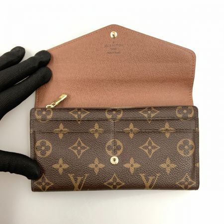  LOUIS VUITTON ルイヴィトン モノグラム ポルトフォイユ サラ 二つ折り長財布 M60531 ブラウン