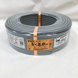 〇〇 富士電線工業(FUJI ELECTRIC WIRE) 電材 VVFケーブル 3芯 3× 2.0 LFV-R 100m 未開封品 グレー Nランク