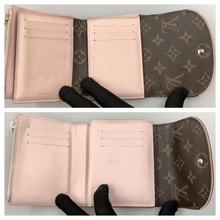  LOUIS VUITTON ルイヴィトン モノグラム ポルトフォイユ アリアンヌ 三つ折り短財布 M62037 ブラウン