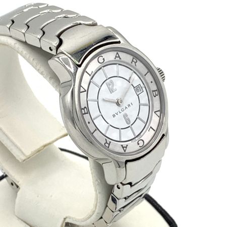 BVLGARI ブルガリ ソロテンポ クォーツ 腕時計 ST29S シルバー