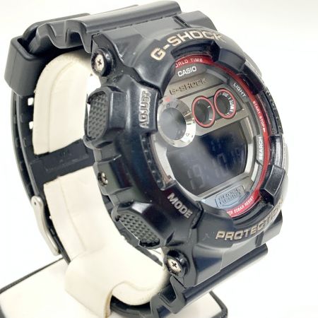  CASIO カシオ Gショック クォーツ 腕時計 GD-120TS ブラック x レッド