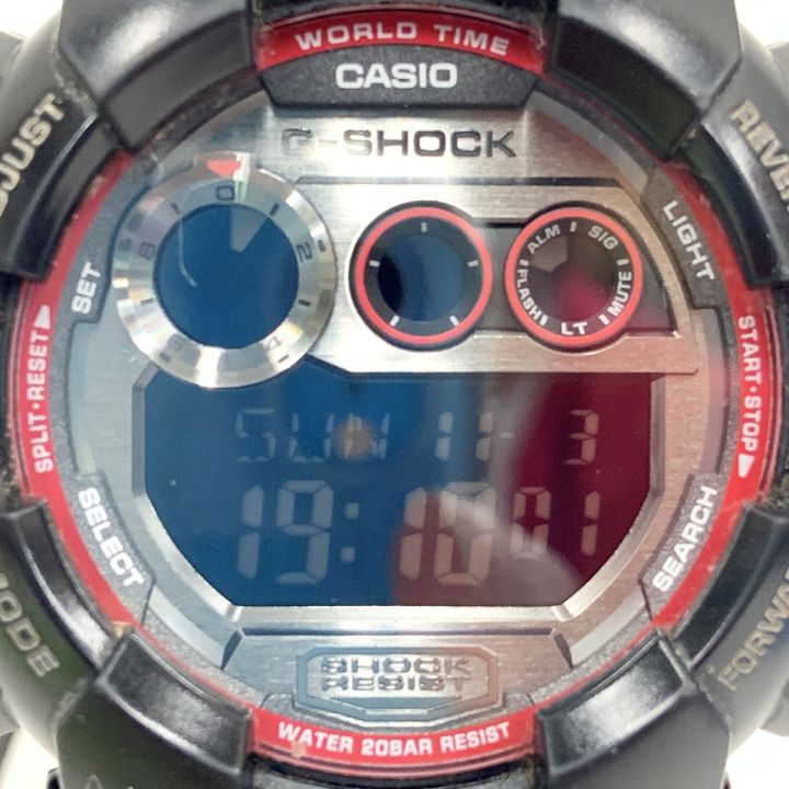 CASIO カシオ Gショック クォーツ 腕時計 GD-120TS ブラック x レッド