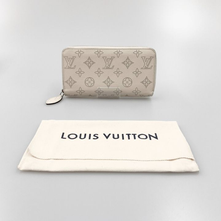 中古】 LOUIS VUITTON ルイヴィトン マヒナ ジッピーウォレット ラウンドファスナー 長財布 M58878  ホワイト｜総合リサイクルショップ なんでもリサイクルビッグバン オンラインストア