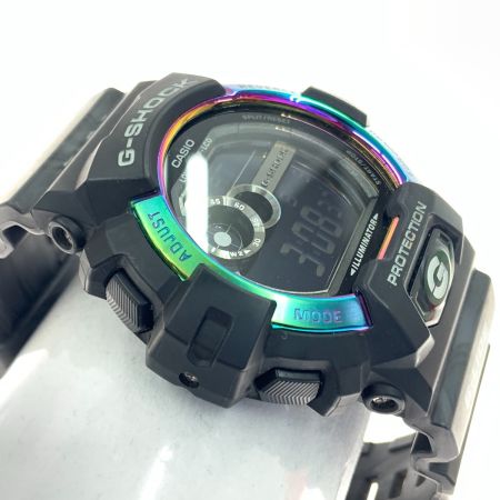  CASIO カシオ Gショック Gライド オーロラモチーフ クォーツ腕時計 GLS-8900AR ブラック