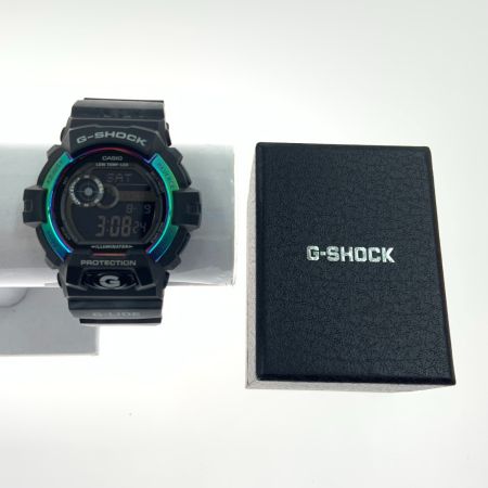  CASIO カシオ Gショック Gライド オーロラモチーフ クォーツ腕時計 GLS-8900AR ブラック