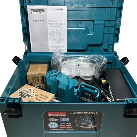 ЗЗ MAKITA マキタ 150mm 18V 充電式 チップソーカッタ バッテリー×2・充電器・ケース付き CS553DRGXS