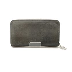 〇〇 LOUIS VUITTON ルイヴィトン タイガ ジッピー オーガナイザー ラウンドファスナー 長財布 M30517 グレー Bランク
