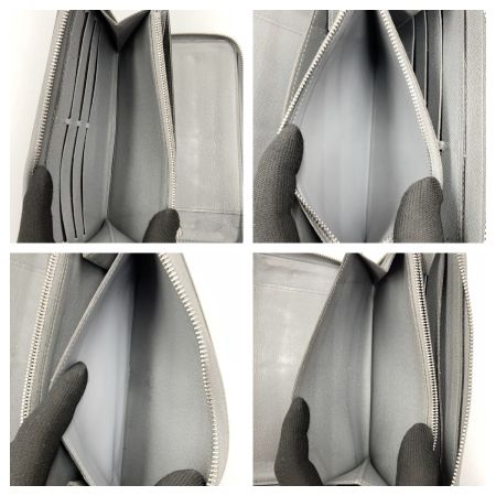  LOUIS VUITTON ルイヴィトン タイガ ジッピー オーガナイザー ラウンドファスナー 長財布 M30517 グレー