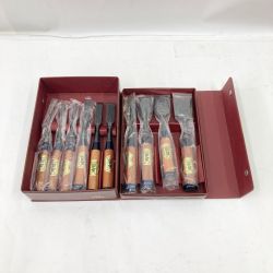 〇〇  ノミ 在銘 寿直 作 十本組 大工道具 彫刻 鑿 現状渡し Bランク