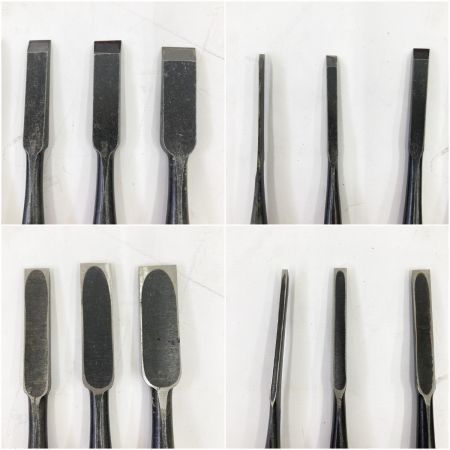   ノミ 在銘 寿直 作 十本組 大工道具 彫刻 鑿 現状渡し