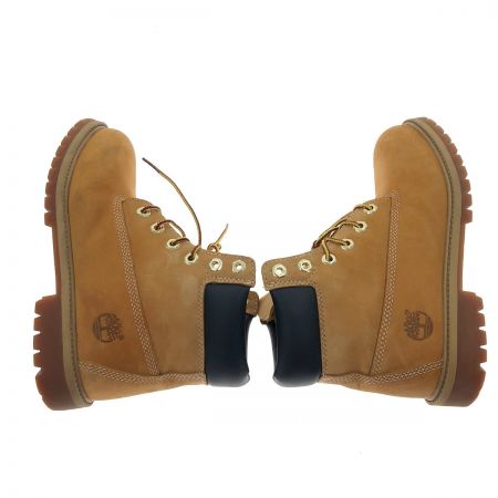  Timberland ティンバーランド JUNIOR 6INCH PREMIUM WATERPROOF BOOT レディース ブーツ 24cm 012909 ベージュ