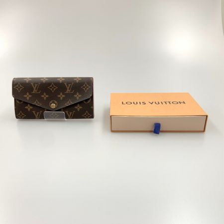  LOUIS VUITTON ルイヴィトン モノグラム ポルトフォイユ サラ 二つ折り長財布 M62235 ブラウン x ピンク