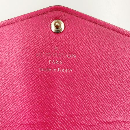  LOUIS VUITTON ルイヴィトン エピ ポルトフォイユ サラ 二つ折り長財布 M64322 ブラック x ピンク