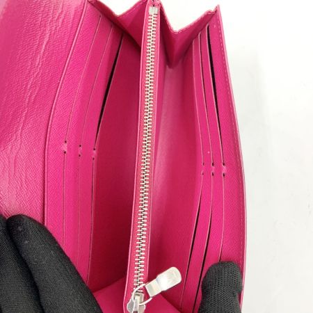  LOUIS VUITTON ルイヴィトン エピ ポルトフォイユ サラ 二つ折り長財布 M64322 ブラック x ピンク
