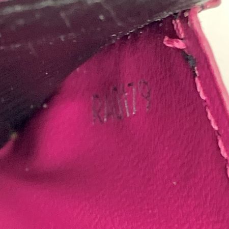  LOUIS VUITTON ルイヴィトン エピ ポルトフォイユ サラ 二つ折り長財布 M64322 ブラック x ピンク
