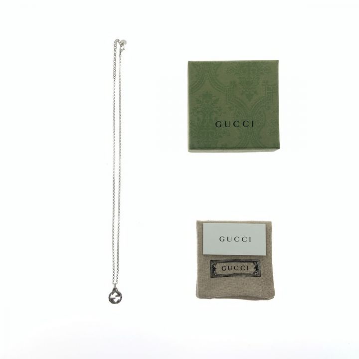 GUCCI グッチ インターロッキングG ペンダント Ag925 ネックレス 455535 J8400 0811  シルバー｜中古｜なんでもリサイクルビッグバン