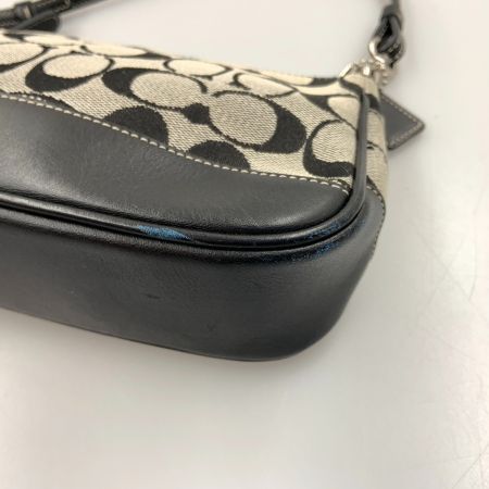  COACH コーチ シグネチャー ハンドバッグ 6094 ブラック x グレー