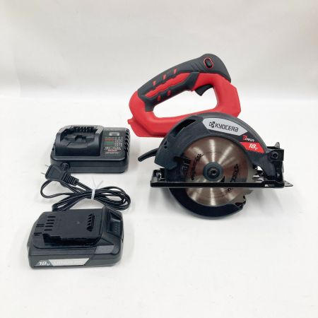  KYOCERA キョウセラ 家庭向け 充電式 丸ノコ 充電器付 コードレス式 BW-1800 レッド