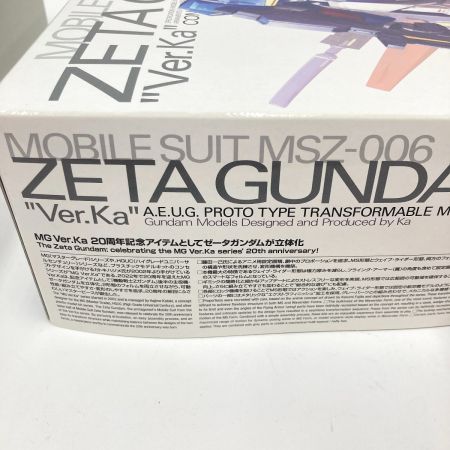  BANDAI バンダイ MG 機動戦士ガンダム Zガンダム Ver.ka プラモデル ガンプラ MSZ-006