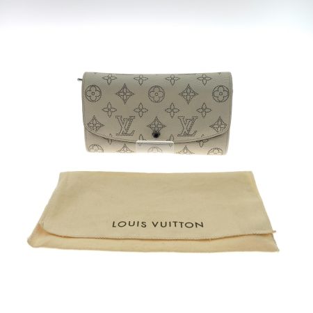  LOUIS VUITTON ルイヴィトン マヒナ ヒナ ポルトフォイユ イリス M60177 レディース 二つ折り長財布 M60177 アイボリー