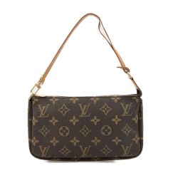 〇〇 LOUIS VUITTON ルイヴィトン モノグラム ポシェット アクセソワール アクセサリーポーチ M51980 ブラウン Bランク
