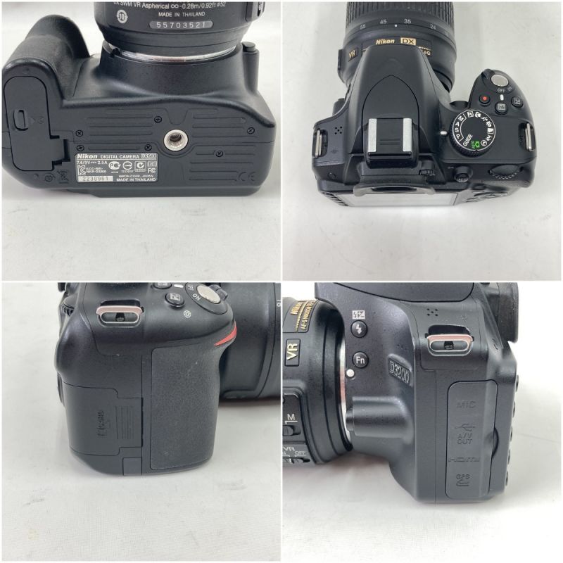 中古】 Nikon ニコン デジタル一眼レフカメラ D3200 レンズ付 現状渡し