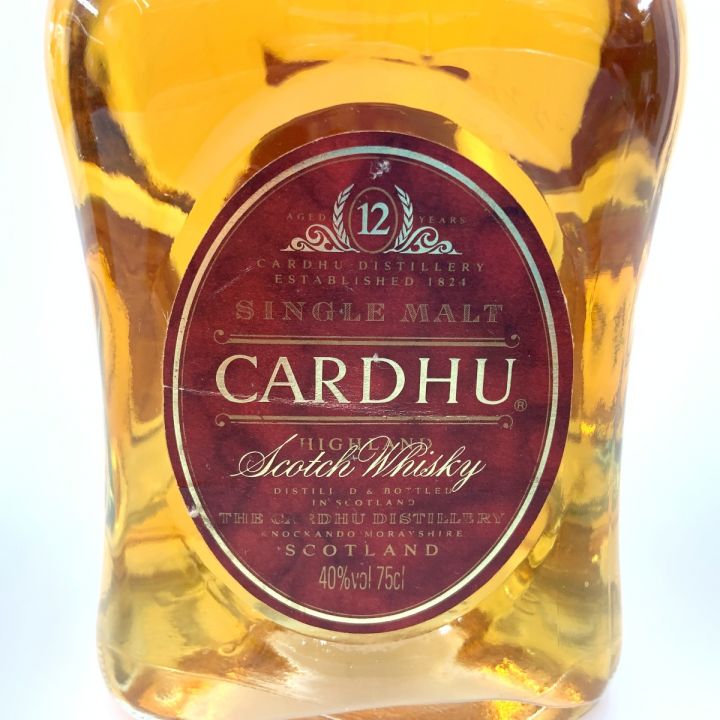 CARDHU カーデュ ハイランド シングルモルト ウィスキー 750ml 40% 未開栓｜中古｜なんでもリサイクルビッグバン