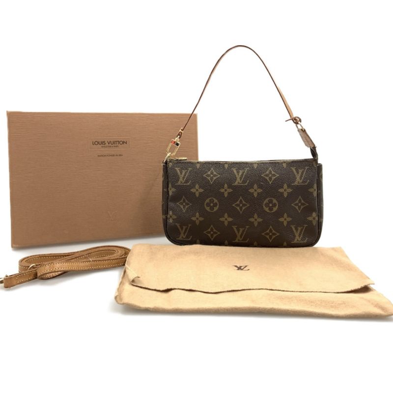 中古】 LOUIS VUITTON ルイヴィトン モノグラム ポシェット アクセ ...