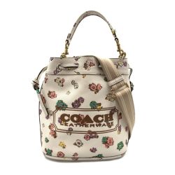 〇〇 COACH コーチ フィールドバケット ブティックライン ハンドバッグ ２WAY ショルダーバッグ C3854 ベージュ Bランク