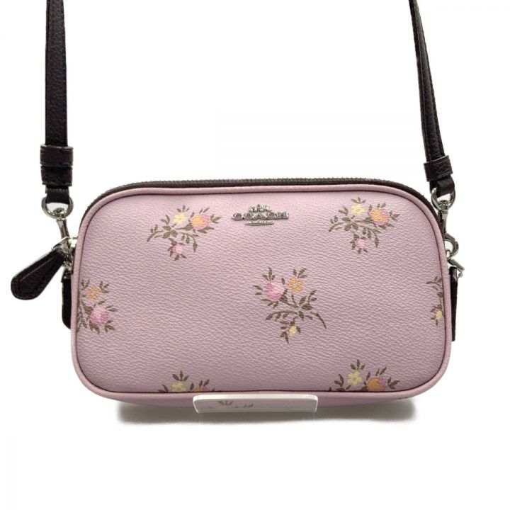 COACH コーチ 花柄 ショルダーバッグ 花柄ｼｮﾙﾀﾞｰ ピンク｜中古｜なんでもリサイクルビッグバン