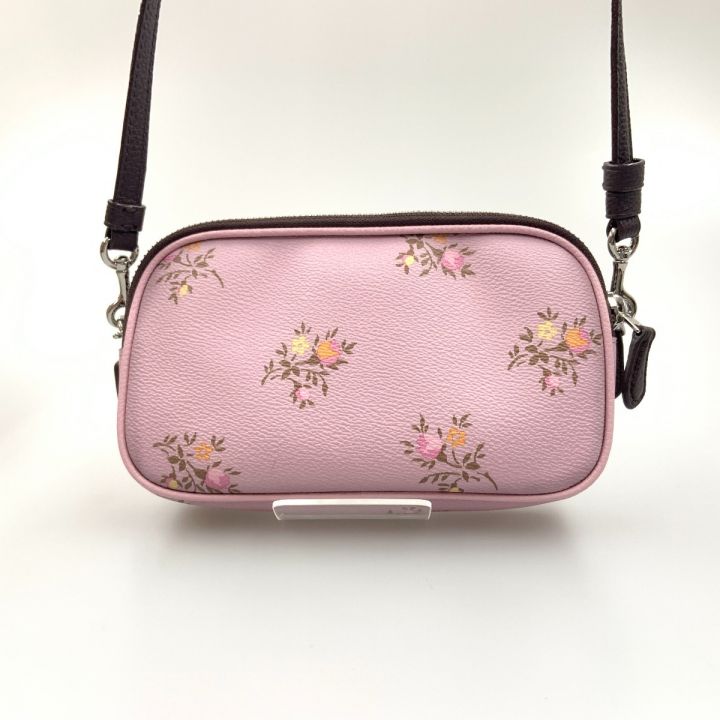 COACH コーチ 花柄 ショルダーバッグ 花柄ｼｮﾙﾀﾞｰ ピンク｜中古｜なんでもリサイクルビッグバン