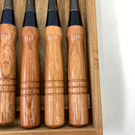   金剛丸 鑿 ５本組 ノミ 木箱入 現状渡し