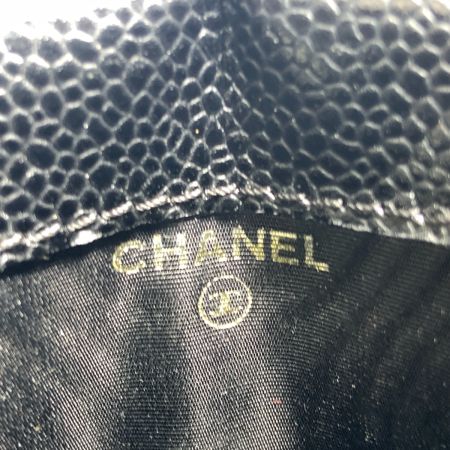  CHANEL シャネル キャビアスキン ココマーク  シガレットケース A135511 ブラック