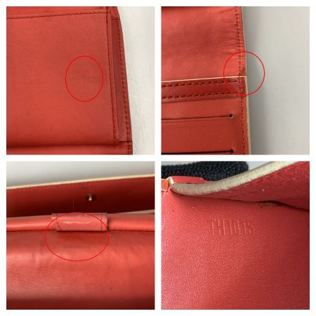  LOUIS VUITTON ルイヴィトン スハリ ポルトトレゾール インターナショナル ジェラニウム 三つ折り 長財布 M91881 レッド