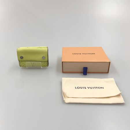  LOUIS VUITTON ルイヴィトン タイガ ラマ ディスカバリー コンパクトウォレット 三つ折り短財布 M6762 イエロー