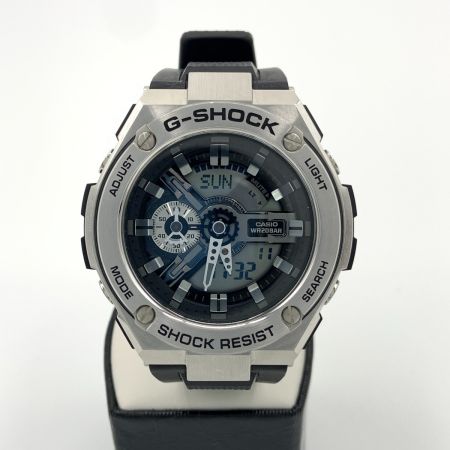  CASIO カシオ Gショック Gスチール クォーツ 腕時計 GST-410-1AJF ブラック x シルバー