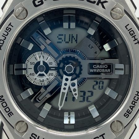  CASIO カシオ Gショック Gスチール クォーツ 腕時計 GST-410-1AJF ブラック x シルバー