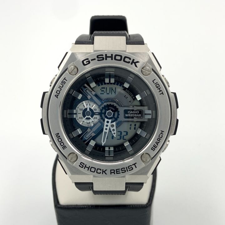 CASIO カシオ Gショック Gスチール クォーツ 腕時計 GST-410-1AJF ブラック x シルバー｜中古｜なんでもリサイクルビッグバン