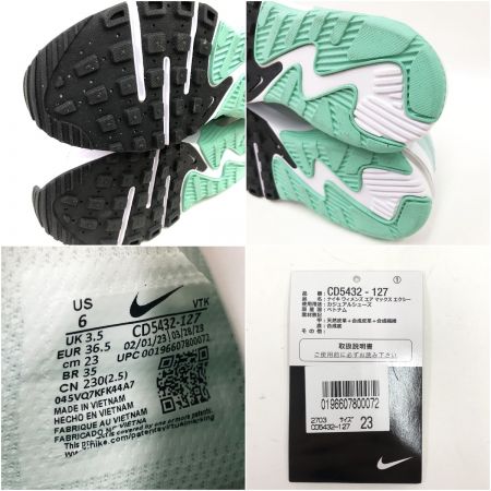  NIKE ナイキ スニーカー ウィメンズ エア マックス エクシー 23cm CD5432-127 黄緑