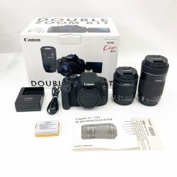 〇〇 CANON キャノン ダブルズームキット デジタル 一眼レフ カメラ EOS Kiss X7i Bランク