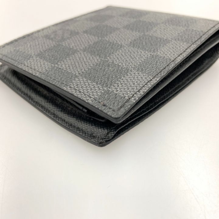 中古】 LOUIS VUITTON ルイヴィトン ダミエ グラフィット ポルトフォイユ マルコNM 二つ折り財布 N63336  ブラック｜総合リサイクルショップ なんでもリサイクルビッグバン オンラインストア