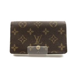 〇〇 LOUIS VUITTON ルイヴィトン モノグラム ポルト モネ ビエ トレゾール 二つ折り財布 M61730 ブラウン Bランク