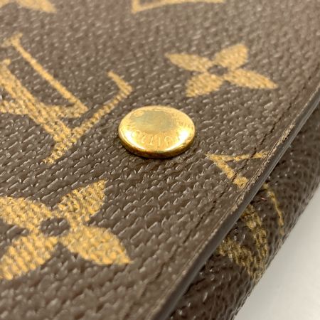  LOUIS VUITTON ルイヴィトン モノグラム ポルト モネ ビエ トレゾール 二つ折り財布 M61730 ブラウン