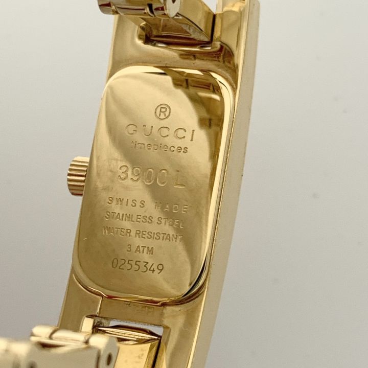 【傷・箱なし】GUCCI 3900L レディース腕時計 ゴールドトーン GUCCI(グッチ) 腕時計 - 3900L レディース ゴールド